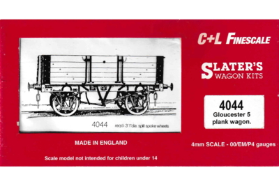 Slater's 4044. Gloucester 5 plank wagon.