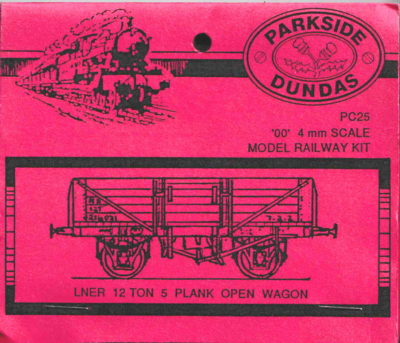 Parkside Dundas PC25.- LNER 12 Ton 5 Plank Open Wagon.