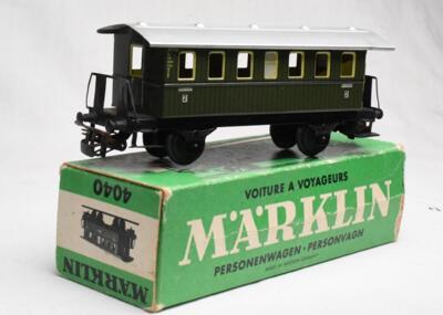 Märklin 4040 B grøn karton. Personvogn.