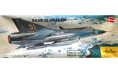 Heller 255 (Loc 6). SAAB 35 DRAKEN.