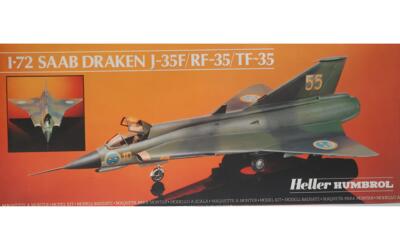 Heller 80255 (Loc 6). SAAB DRAKEN J-35F/RF-35/TF-36.
