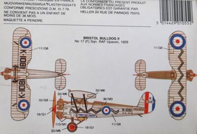 Airfix 01055 (Loc 7). BRISTOL BULLDOG II.