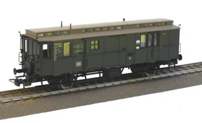 Fleischmann 5060 K Mä. DB  Pw Posti Ffm 0104 843. Sidebanepostvogn.