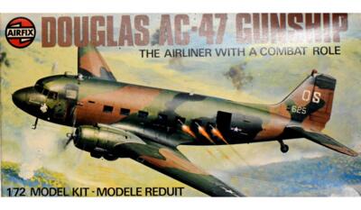 Airfix 04016-7. DOUGLAS AC-47 GUNSHIP.