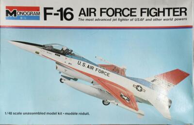 Monogram 5401. F-16 Air Force Fighter.