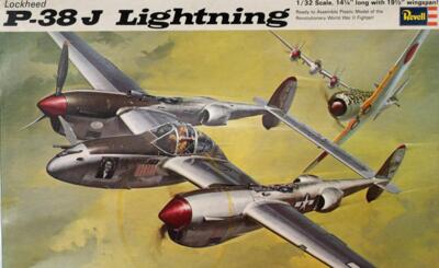 Revell H-280 B. Lockheed P-38J Lightning.
