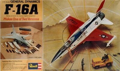 Revell H-222 B. General Dynamics F-16A,