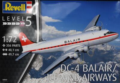 Revell 04947.  DC-4 Balair Iceland Airways.