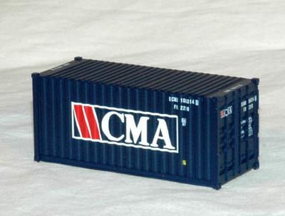 Walthers 2014. 20' container. CMA.