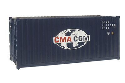 Walthers 2021. 20' container. CMA/CGM.