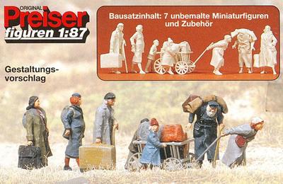Preiser 16558. WW II WH. Flygtningegruppe.