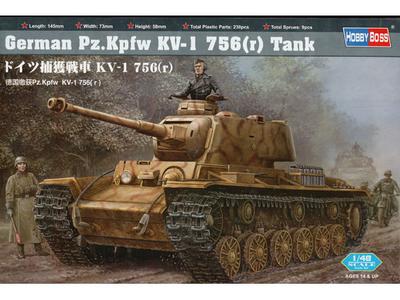 Hobby Boss 84818. WWII WH Pz.Kpfw KV-1 756(r) Kampvogn.