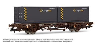 Electrotren 1329K. Containervogn med containere. Cargo Net.