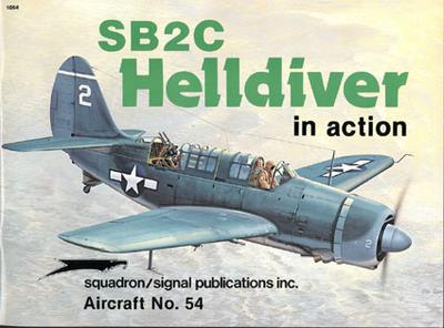 Squadron. Aircraft  # 54. SB2C Helldiver in action.