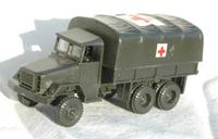 Roco Minitanks 115RK X. Reo M 35 2,5 t lastbil med Røde Kors mærke.