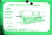 Cooper Craft 1002. GWR N13 Loco Coal Wagon.