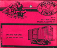 Parkside Dundas PC05. LNER 12 Ton Van.