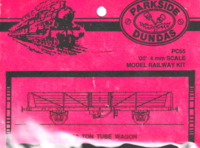 Parkside Dundas PC55. BR 22 Ton Tube Wagon .