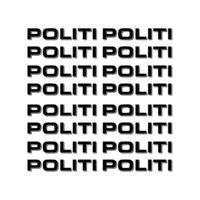 Skilteskoven POL.004. Politi (HVID)