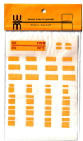 WM 3. Dekaler til DSB lokomotiver. Design efter 1972.