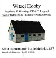 Witze Hobby 05-116. Stald til husmandssted.