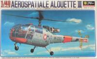 Fujimi 5A46. Aerospatiale Alouette III. Det Danske Flyvevåben.