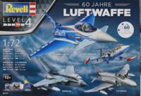 Rvell 05797.  4 forskellige Bundes Luftwaffe fly. Udgivet i anledning af 60 året for Luftwaffe.
